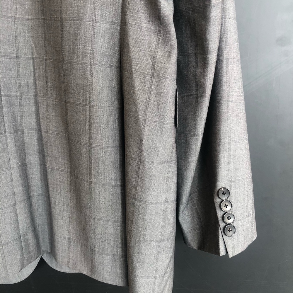 Hugo Boss Slim-fit suit in checked virgin wool - Picture 10 of 13